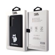 Husa pentru Samsung Galaxy S23 - Karl Lagerfeld Silicone - Choupette Metal Pin