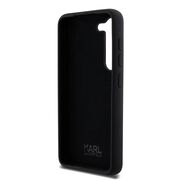 Husa pentru Samsung Galaxy S23 - Karl Lagerfeld Silicone - Karl&Choupette Metal Pin