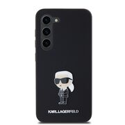 Husa pentru Samsung Galaxy S23 - Karl Lagerfeld Silicone - Ikonik Metal Pin