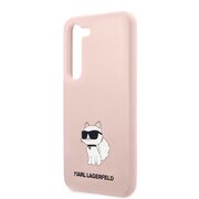 Husa pentru Samsung Galaxy S23 - Karl Lagerfeld Silicone - Pink Choupette