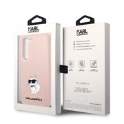 Husa pentru Samsung Galaxy S23 - Karl Lagerfeld Silicone - Pink Choupette