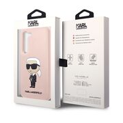 Husa pentru Samsung Galaxy S23 - Karl Lagerfeld Silicone - Pink Ikonik