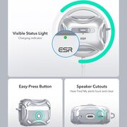 Husa Apple AirPods Pro 1 / 2 ESR Cyber Magnetic Lock HaloLock, gri