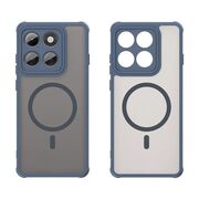 Husa pentru  Motorola Edge 60 Pro cu protectie pentru lentile si MagSafe EasyCharge, Ghost Series Anti-ingalbenire, frosted - Albastru