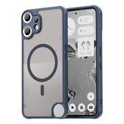 Husa pentru  Nothing CMF Phone 2 Pro cu protectie pentru lentile si MagSafe EasyCharge, Ghost Series Anti-ingalbenire, frosted - Albastru