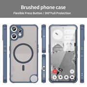 Husa pentru  Nothing CMF Phone 2 Pro cu protectie pentru lentile si MagSafe EasyCharge, Ghost Series Anti-ingalbenire, frosted - Albastru