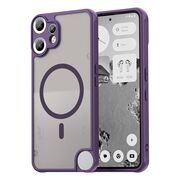 Husa pentru  Nothing CMF Phone 2 Pro cu protectie pentru lentile si MagSafe EasyCharge, Ghost Series Anti-ingalbenire, frosted - Mov
