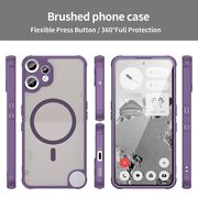 Husa pentru  Nothing CMF Phone 2 Pro cu protectie pentru lentile si MagSafe EasyCharge, Ghost Series Anti-ingalbenire, frosted - Mov