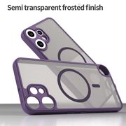 Husa pentru  Nothing CMF Phone 2 Pro cu protectie pentru lentile si MagSafe EasyCharge, Ghost Series Anti-ingalbenire, frosted - Mov
