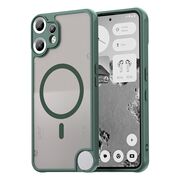 Husa pentru  Nothing CMF Phone 2 Pro cu protectie pentru lentile si MagSafe EasyCharge, Ghost Series Anti-ingalbenire, frosted - Verde