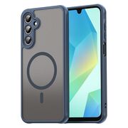 Husa pentru  Samsung Galaxy A16 cu protectie pentru lentile si MagSafe EasyCharge, Ghost Series Anti-ingalbenire, frosted - Albastru