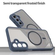 Husa pentru  Samsung Galaxy A16 cu protectie pentru lentile si MagSafe EasyCharge, Ghost Series Anti-ingalbenire, frosted - Albastru