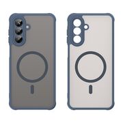 Husa pentru  Samsung Galaxy A26 cu protectie pentru lentile si MagSafe EasyCharge, Ghost Series Anti-ingalbenire, frosted - Albastru