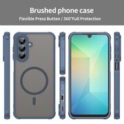 Husa pentru  Samsung Galaxy A26 cu protectie pentru lentile si MagSafe EasyCharge, Ghost Series Anti-ingalbenire, frosted - Albastru