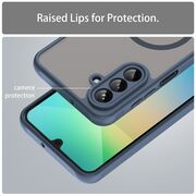 Husa pentru  Samsung Galaxy A26 cu protectie pentru lentile si MagSafe EasyCharge, Ghost Series Anti-ingalbenire, frosted - Albastru