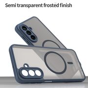 Husa pentru  Samsung Galaxy A26 cu protectie pentru lentile si MagSafe EasyCharge, Ghost Series Anti-ingalbenire, frosted - Albastru
