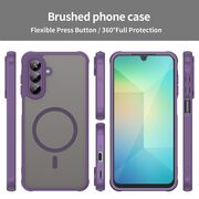 Husa pentru  Samsung Galaxy A26 cu protectie pentru lentile si MagSafe EasyCharge, Ghost Series Anti-ingalbenire, frosted - Mov