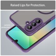 Husa pentru  Samsung Galaxy A26 cu protectie pentru lentile si MagSafe EasyCharge, Ghost Series Anti-ingalbenire, frosted - Mov