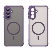 Husa pentru  Samsung Galaxy A26 cu protectie pentru lentile si MagSafe EasyCharge, Ghost Series Anti-ingalbenire, frosted - Mov