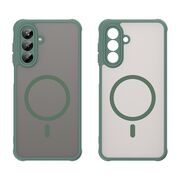 Husa pentru  Samsung Galaxy A26 cu protectie pentru lentile si MagSafe EasyCharge, Ghost Series Anti-ingalbenire, frosted - Verde