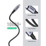 Cablu de Date, USB la Type-C, 3A, 18W, 480Mbps, Fast Charge, 2m - Ugreen US288 (60128) - Space Gray