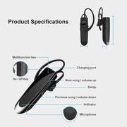 Casca Bluetooth UrbanEar – Hands-Free, Bluetooth 5.0, CVC Noise Cancelling, USB-C, 24h Autonomie – Negru