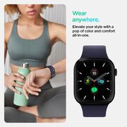 Curea pentru Apple Watch 1/2/3/4/5/6/7/8/9/10/SE/SE 2 (38/40/41/42mm) - Spigen Nano Pop - Blueberry Navy