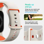 Curea pentru Apple Watch 1/2/3/4/5/6/7/8/9/10/SE/SE 2 (38/40/41/42mm) - Spigen Nano Pop - Orange Beige