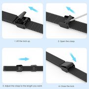 Curea pentru smartwatch Xiaomi Mi Band 8 / 8 NFC / 9 / 9 NFC - otel inoxidabil - latime 15mm Negru