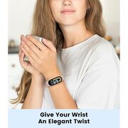Curea pentru smartwatch Xiaomi Mi Band 8 / 8 NFC / 9 / 9 NFC - otel inoxidabil - latime 15mm Rose Gold