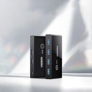 Docking Station 4x USB-A, 2x USB Cable, Plug & Play, LED, 5Gb/s, 1.5 m - Ugreen Sharing Switch Box US216 (30768) - Black