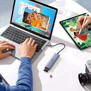 Hub Multifunctional, 3x USB3.0, Type-C, HDMI - Ugreen CM511 (20956A) - Gray