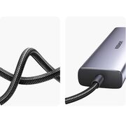 Hub USB-C, 2x USB, HDMI, RJ45, TF, SD Card, 4K, 100W - Ugreen (90568) - Gray