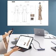 Hub USB-C la Type-C, 2x USB, HDMI, RJ45 - Ugreen (10919) - Gray