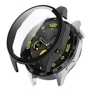 Set de Protecție 360° pentru Huawei Watch GT 4 (46mm) – Carcasa + Folie din Sticla Securizata, Claritate HD, Design Elegant - Negru