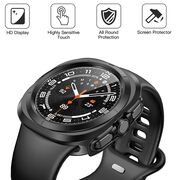 Set de Protecție 360° pentru Samsung Galaxy Watch Ultra (47mm) – Carcasa + Folie din Sticla Securizata, Claritate HD, Design Elegant