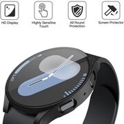 Set de Protecție 360° pentru Samsung Galaxy Watch 7 (40mm) – Carcasa cu protectie ecran, Claritate HD, Design Elegant - Negru