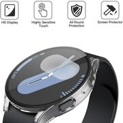 Set de Protecție 360° pentru Samsung Galaxy Watch 7 (40mm) – Carcasa cu protectie ecran, Claritate HD, Design Elegant - Transparent