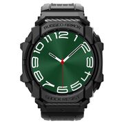 Husa pentru Samsung Galaxy Watch Ultra 47mm + Curea - Spigen Rugged Armor Pro - Black