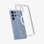 Husa pentru Samsung Galaxy S25 Ultra - Spigen Ultra Hybrid MagSafe - Clear / White