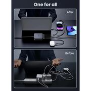 Statie incarcare 100W, USB, 3x Type-C, Fast Charge, Cablu Inclus - Ugreen CD328 (90928) - Grey