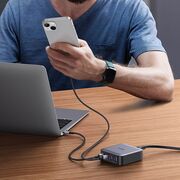 Statie incarcare 65W, 2x USB, 2x Type-C, Cablu Inclus, 2m - Ugreen CD327 (90747) - Grey