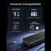 Baterie Externa 2x USB, 2x Type-C, 20000mAh, 5V/3A - Ugreen PB312 (25683) - Black