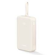Baterie Externa USB, USB-C cu Cablu Type-C, 20000mAh, Fast Charging, 22.5W, 5V/3A - Ugreen PB505 (35340) - Beige