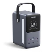 Baterie Externa cu Display Digital, 48000mAh, 2x USB, 3x Type-C, 300W, QC, PD, 5V/3A - Ugreen PB770 (25286) - Grey