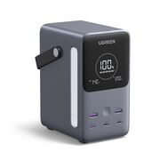 Baterie Externa cu Display Digital, 48000mAh, 2x USB, 3x Type-C, 300W, QC, PD, 5V/3A - Ugreen PB770 (25286) - Grey