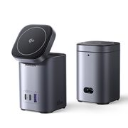 Incarcator fara Fir 4 in 1, USB, 2x Type-C, GaN, 65W, 3A, Qi2  - Ugreen X555 (55321) - Grey