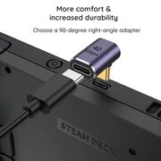 Adaptor 2x USB-C, 40Gbps, 3A, Aluminiu - TitanCoreX (A12) - Gray
