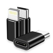 Adaptor Type-C la USB/Micro-USB/Lightning, Aluminiu (set 3)  - TriFlashX (A19) - Black