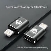 Adaptor USB-C la Lightning, 3A, Aluminiu - TitanCoreX (A11) - Gray